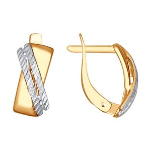 Серёжки Английские Алмазная грань