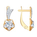 Серёжки Английские Фианит