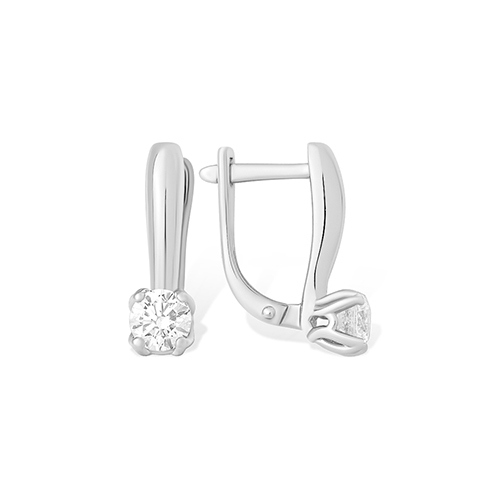 Серёжки Английские Фианит