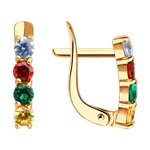 Серёжки Английские Фианит